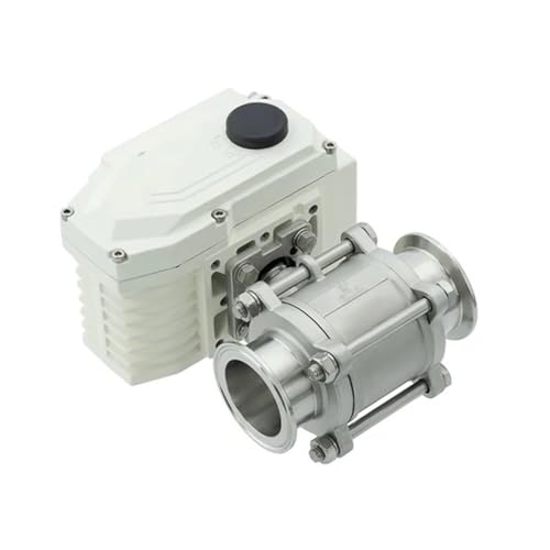 DN50 2-Wege-Hochplattform-Motorkugelhahn Edelstahl Q911F-16P Tri-Clamp-Ferrule-Typ Elektrischer Kugelhahn(12VDC) von SFOCQVISH