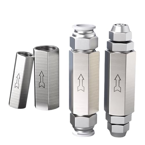 Pneumatischer Prüfanschluss 1/4 Schlauch Luft Gas Einweg Messing Luftkompressor Rohrverschraubung Adapter 6mm 8mm 10mm(Cv-04) von SFOCQVISH