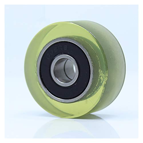 Produkte zur Kraftübertragung PU 608-Lager 8 x 28 x 14 mm Welle 8 mm PU-Riemenscheibe mit zwei Lagern Geräuscharmes Polyurethan-Führungsrad Andruckrollen-Kugellager(2Pcs) von SFOCQVISH