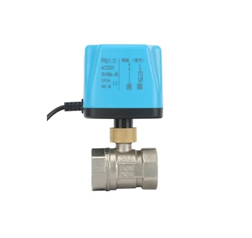 SFOCQVISH 1 "304 normalerweise geschlossener motorisierter Kugelhahn 220 V 12 V 24 V 2-Draht-Elektrokugelhahn(CLOSED-12V) von SFOCQVISH