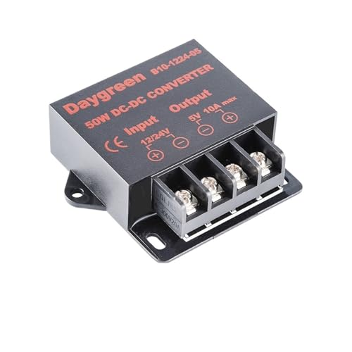SFOCQVISH 12V 24V zu 5V 3A-100A DC DC Konverter Regler Auto Step Down Reducer Led Beleuchtung Display(12V 24V to 5V 10A) von SFOCQVISH