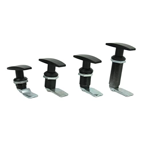 Schwarz T-Form Griffschloss Ausrüstung Teleskoptürschlösser Teleskopschalter Industrieschrankschloss 1St(High 36mm) von SFOCQVISH