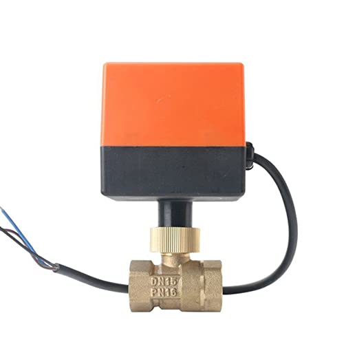 Ventilkugelhahn, AC 220 V, Messing, elektrisch motorisierter Kugelhahn, 2-Wege, 3-Draht, 1,6 MPa, Gewinde DN15 -DN50(DN40) von SFOCQVISH