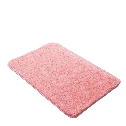 SFOIKVG badezimmermatte Badematte Super saugfähige Badezimmerteppiche Teppiche Badewannenbodenmatte Fußmatte for Duschraum Toilette Badezimmermatte(Sweet pink,80x120cm) von SFOIKVG