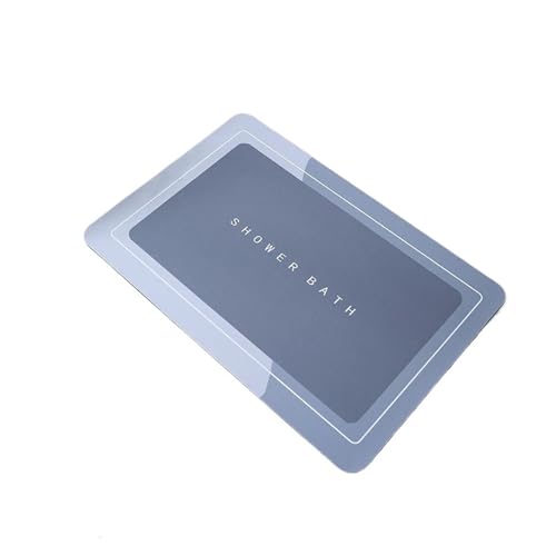 SFOIKVG badezimmermatte Super saugfähige Badematte, sofort trocknende Matte, Badezimmerteppich, rutschfeste Eingangsfußmatte, Bodenmatte, Toilettenteppich, Heimdekoration(F-Light Blue,40X60cm) von SFOIKVG