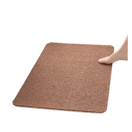 SFOIKVG badezimmermatte rutschfeste Matte for das Badezimmer, rechteckige Dusche, rutschfeste Badematte, wasserdichte Bodenmatte for das Badezimmer, Badewannen-Trittmatte(Brown,40CMx60CM) von SFOIKVG