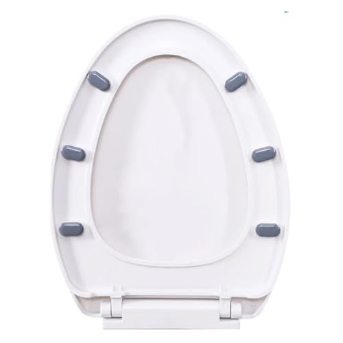 Soft Close Toilettensitz Toilettensitzbezug Toilettensitze Leise schließender Toilettendeckel Toilettensitze Konturierte Sitze Toilettenzubehör Geeignet for den Heimgebrauch(V shaped) von SFOIKVG