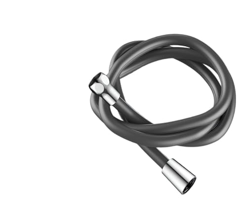 duschschlauch 1,5/2/3,0 M Silikon Flexible Dusche Schlauch Anti-Wicklung Verlängerung Druck Rohr Showerhead Rohr Bad Faucte zubehör(Grey,3.0M) von SFOIKVG