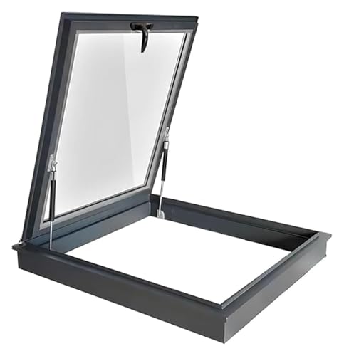 Dachfenster, Klares horizontal geneigtes Flachdach, Lichtschachtfenster, gewerblicher großer Keller, Sonnentunnel, Oberlichterdeckel(70x70cm) von SFQEVHRZ