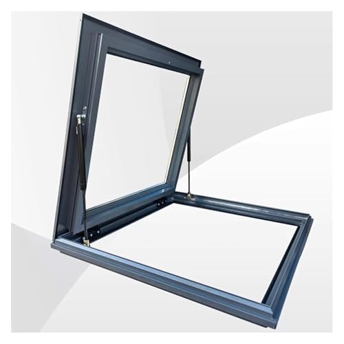 Dachfenster, Unterirdisches Beleuchtungsschachtfenster mit Doppelschichtglas, kleine Dachlukenabdeckung for Dachböden, flächenbündige Sicherheitstür(70x100cm) von SFQEVHRZ