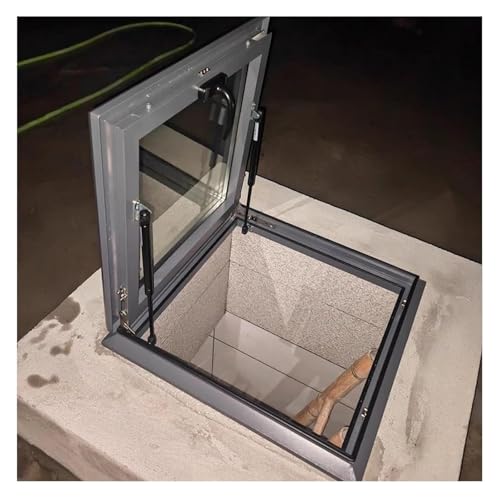 Dachfenster, Unterputz-Dachzugangsluke, Sicherheitstür for Keller, Dachboden, Wintergarten, Schuppen, Haus, Scheune, Spielhaus, Hühnerstall(90x80cm) von SFQEVHRZ