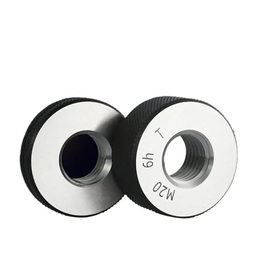 Gewinderinglehre, M18 & M20 5h metrisches Feinzahngewinde-Messwerkzeug, 1–2,5 mm Steigung(M20X1 5h) von SFQEVHRZ