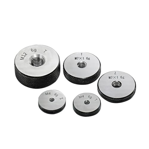 Gewinderinglehre, Nicht standardmäßiger Gewindelehrring M26-M27, metrisch, mit feiner Verzahnung, 6 g, 1er-Pack, mehrfarbig, 0,5–3 mm(M26x0.75 6g T Z) von SFQEVHRZ