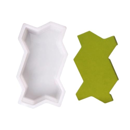 Pflasterform, Ziegelsteinform Pflaster DIY Pfad Maker Form Zement Ziegel Die Steinstraße Pflasterformen Werkzeug(2pcs C) von SFQEVHRZ