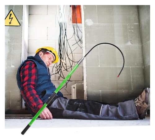 Rettungshaken-Set, Tragbarer, abnehmbarer, isolierter Griff, 3/5/6/10 Fuß(Green,2m/6.5ft(110kv)) von SFQEVHRZ