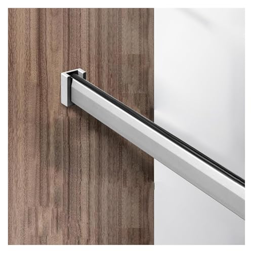 SFQEVHRZ Kleiderschrank Hanging Rods， 20 30 40 50 60 Zoll Lange Kleiderstange mit Halterungssätzen - Wandmontierte Kleiderstangenröhre - Schrank-Organisationssystem-Set(Silver,40in/102cm) von SFQEVHRZ