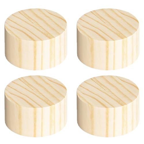 SFQEVHRZ Möbelverhöher, Runde Tischerhöhungen, robuste Betterhöhungen, 4 Stück, Sofabeine, Hebt die Höhe um 1–4 cm an, Möbelerhöhungen(15 x 1cm) von SFQEVHRZ