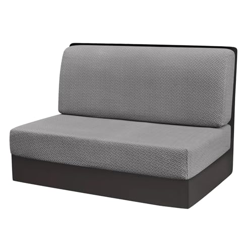 SFQEVHRZ Servietten und sitzbezüge auf eine， 1Set RV Dinette Kissenbezug Esszimmer Atmungsaktiver weicher Sofabezug Abnehmbar for Camper Auto Sitzbänke Elastischer T-förmiger Sitzbezug(Grijs) von SFQEVHRZ