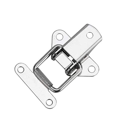 Schnappverschluss， 2er-Pack Knebelverschluss aus Edelstahl, Schnellverschluss, Metall-Box-Clip, Schnallen mit Entenschnabel for Schubladen/Schmuckkästen von SFQEVHRZ