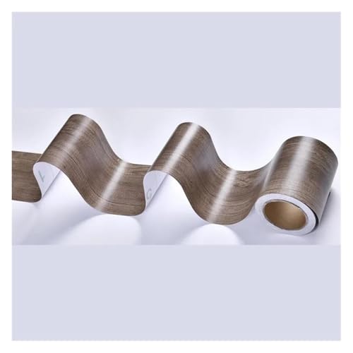 Sockelleistenbordüre, Selbstklebende Sockelleiste und Wandaufkleber mit Holzmaserung, mehrere Größen(Style9,5cmx10m) von SFQEVHRZ