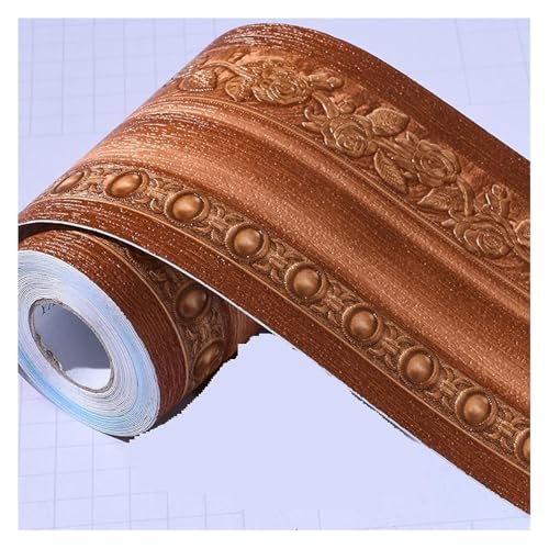 Sockelleistenbordüre, Selbstklebende Sockelleistenabdeckung, Wandaufkleber, Bordüre, 10 cm x 5 m, mehrfarbig(6) von SFQEVHRZ