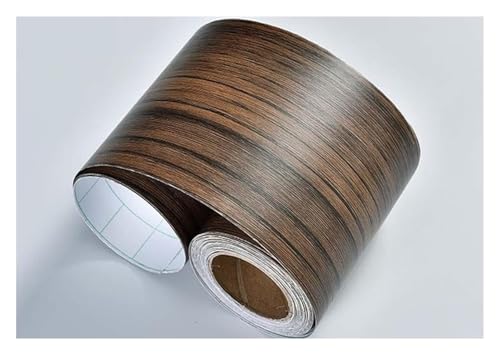 Sockelleistenbordüre, Selbstklebende Sockelleistenabdeckung, mehrfarbig, mehrere Größen(Wood Pi,10CM X 10M) von SFQEVHRZ