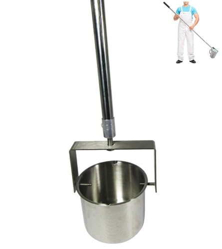Teleskopischer Wasserprobenehmer Scoop， Edelstahl Pendel Becher Probenehmer Schwenkbar Wasser Probenahme Schöpfkelle System(500ml(0.61 1.5m)) von SFQEVHRZ