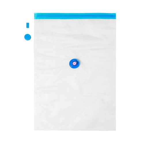 Vakuumbeutel, 2 Stück Vakuum-Aufbewahrung, mehr Platz sparen, Kompressions-Reiseverschluss, Reißverschluss for Kleidung, Kissen, Bettwäsche, Schrank, Home Organizer(50x70cm) von SFQEVHRZ