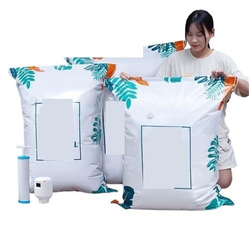 Vakuumbeutel, Vakuum-Kompressionsspeicher for Kleidung zur Aufbewahrung von Daunenkleidung, Baumwolldecken usw. Haushaltswerkzeug(Manual air pump) von SFQEVHRZ