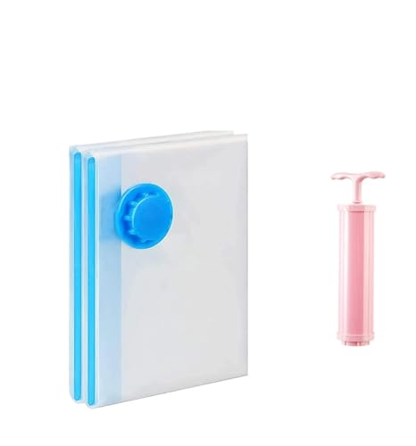 Vakuumbeutel, robust, für Kleidung, Kissen, Bett, Decken, Organizer, Schrank, platzsparend, mit Kompressionsverschluss (2 Beutel mit Pumpe, 30 x 50 cm) von SFQEVHRZ