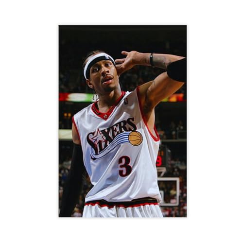 SFQQE Allen Iverson Poster auf Leinwand, Schlafzimmer, Dekoration, Landschaft, Büro, Raumdekoration, Geschenk, 30 x 45 cm SFQQE Allen Iverson Poster auf Leinwand, Schlafzimmer, Dekoration, Landschaft, Büro, Raumdekoration, Geschenk, 30 x 45 cm von SFQQE