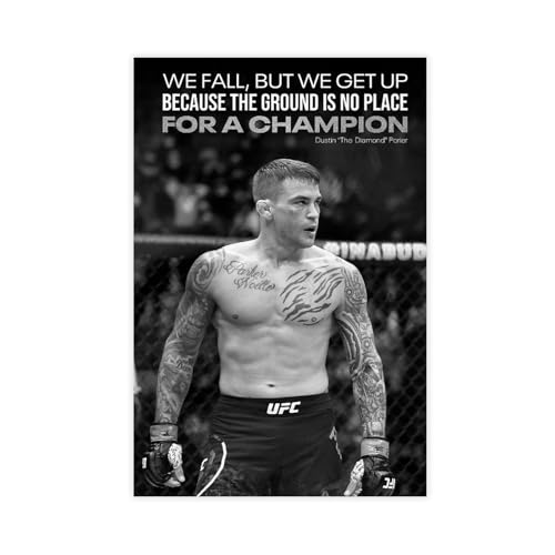 SFQQE Dustin Poirier Plakat Leinwandposter Schlafzimmer Dekor Landschaft Büro Zimmer Dekor Geschenk 50 x 75 cm von SFQQE