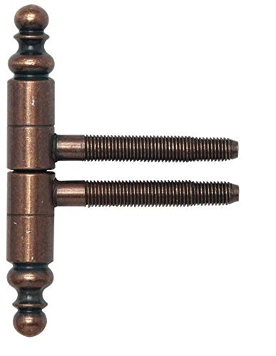 Einbohrband 2-tlg. mit Zierkopf, ø 16 mm, Bandh. 108,5 mm, Stahl bronze patiniert von SFS INTEC