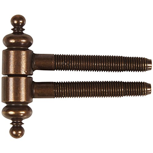 Einbohrband 2-tlg. mit Zierkopf, ø 16 mm, Bandh. 63 mm, Stahl bronze patiniert von SFS INTEC