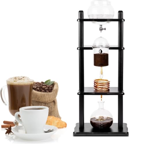 Slow Drip Vertical Cold Brew Machine, Cold Drip Coffee Machine, Cold Brew Coffee Tower, Cold Brew Drip, Ice Coffee Tower, kann zu Hause oder im Café verwendet werden von SFSLBFB