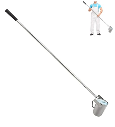 Teleskop-Wasserprobennehmer-Schöpfkelle, robustes Reinigungswerkzeug für schwimmende Laubabschäumer, Pendelbecher-Probenschöpfer aus Edelstahl, 500 ml Wasserprobenstange, Probenentnahmestange (0,86– von SFSLBFB