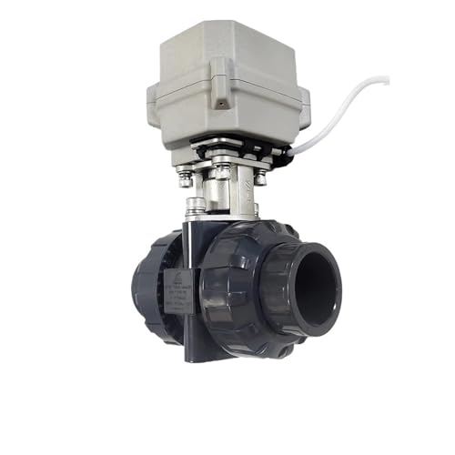 1-1/4“ Electric Automated Ball Valve PVC True Union DN32 Motorized Valve 2/3/5/7 control wires IP67 CE certifed metal gears(GLUE END(40MM)_DC12V_CR301) von SFTYPTCKU