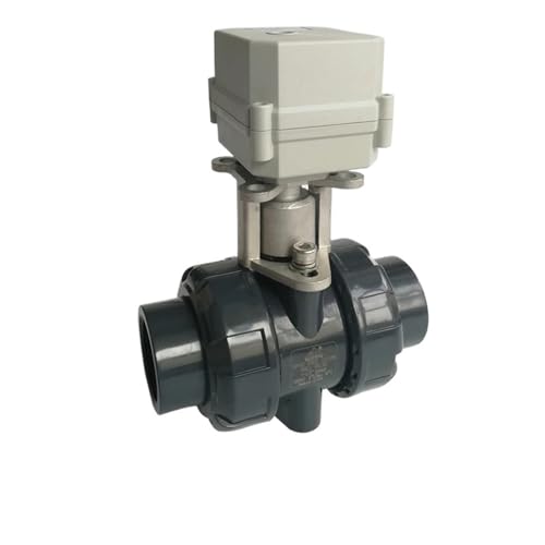 DN40 Actuated Valve BSP/NPT 11/2'' Motorized Ball Valve TF40-P2-C 10NM On/Off 15 Sec Metal Gear CE, IP67(Glue End(50MM),DC12V_CR201) von SFTYPTCKU