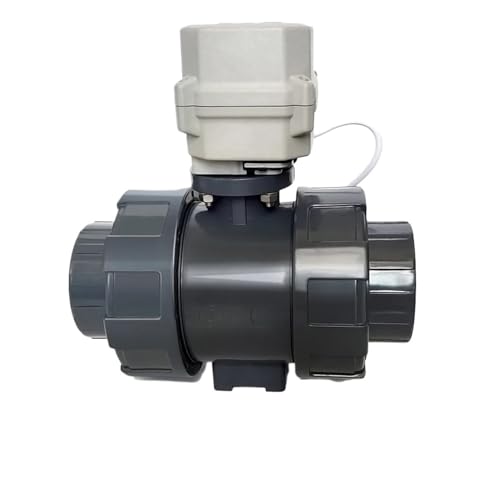 DN50 UPVC True Union Electric Ball Valve DC12 DC24V AC24V Motorized Water Valve automatic control for swimming pool water supply(NPT THREAD_DC12V_CR202(SPRING RETURN)) von SFTYPTCKU