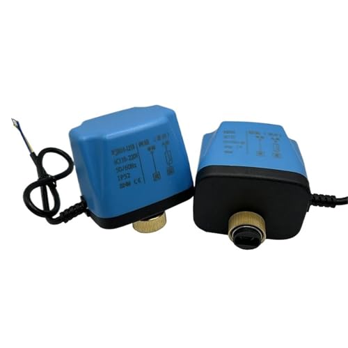 Motorized Ball Valve Actuator 2-Wire AC220V DC24V DC12V Electric Ball Valve Motor Normally Closed/Normally Open(220VAC,Normally Closed) von SFTYPTCKU