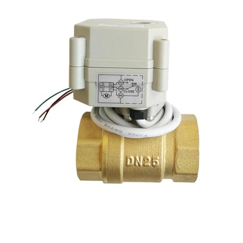 Power Off Return Brass DN25 Normally Open/Close Valve AC110V-230V 2 Way BSP/NPT 1'' Motorized Valve For Water Control CE/IP67(BSP DN25 Thread,AC110V-230V_CR202 NORMALLY OPEN) von SFTYPTCKU