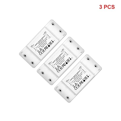 Tuya Smart WiFi Switch Timer/Voice/APP Remote Control 10A Mini Smart Breaker Module Smart Life Control Support Alexa Google Home(3 PCS,10A) von SFTYPTCKU