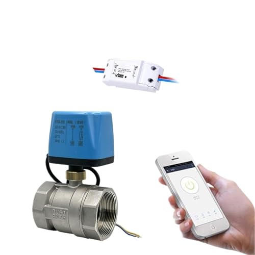 Tuya WiFi Smart Electric Ball Valve Stainless Steel Timing Smart Switch Water Smart Life Control Support Alexa Google Home 220V(1") von SFTYPTCKU