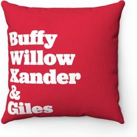 Buffy The Vampire Slayer Fernsehfiguren Quadrat Kissenhülle von SFVintageDesigns