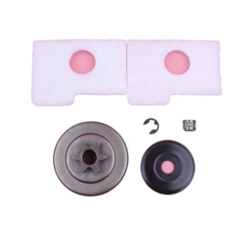 3/8 6 Zahn Kupplungskettenrad Trommel kompatibel mit MS180 MS170 018 017 MS 170 180 Unterlegscheibe E-Clip Nadellager Luftkettensäge Teile Universal von SFWWPFSKK