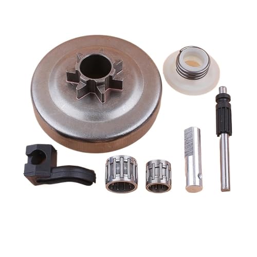 .325 Zoll 7T Kupplungstrommellager Ölpumpe Kolbenöler Schneckengetriebesatz kompatibel mit 340 345 350 2145 2150 Kettensägenzubehör Universal .325 Zoll 7T Kupplungstrommellager Ölpumpe Kolbenöler Schneckengetriebesatz kompatibel mit 340 345 350 2145 2150 Kettensägenzubehör Universal von SFWWPFSKK