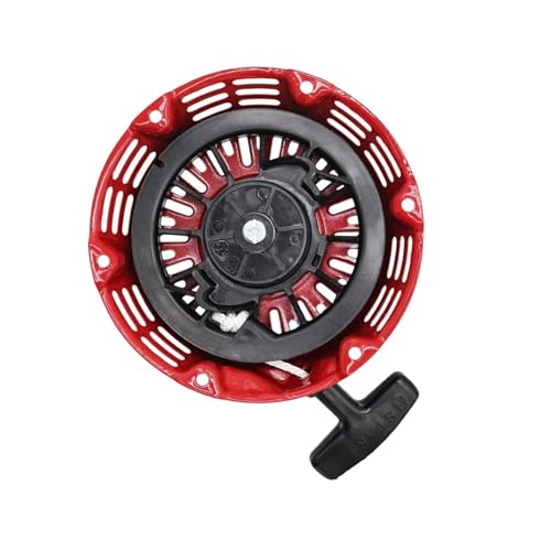 Kompatibel mit GX160 GX200 5,5 PS 6,5 PS Rasenmähermotor Motorteile Manueller Generator Seilzugstarter Montage Rücklaufzug Rückstoßstarter(Black) von SFWWPFSKK