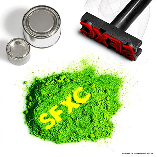 SFXC® Thermal Colour Changing Thermochromic Pigment für Farbstoff, Farbe & Harz - Grünes Gras bis Zitronendunst 10 Gramm von SFXC