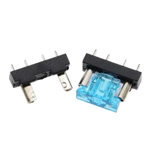 100 STÜCKE Auto Sicherungshalter PCB Board Medium Mini Micro Kleine Klinge Auto Automotive Boot 32 V for PCB Board Sicherheitsclip Einstecktyp(Micro,50A) von SFYMORHE