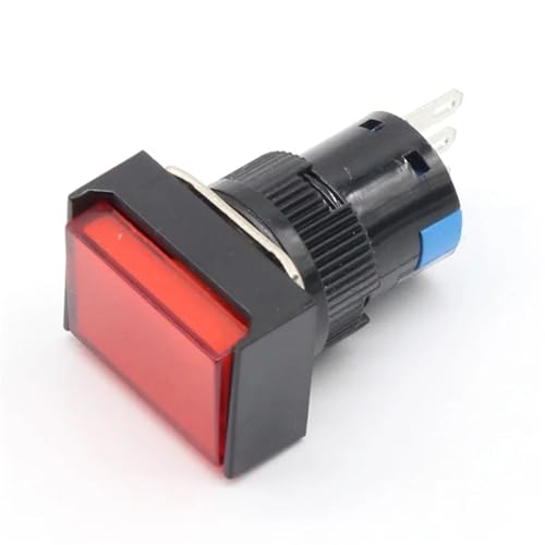 16mm Rechteck Momentary Push Button Switch 3pins 1Pcs(Red) von SFYMORHE